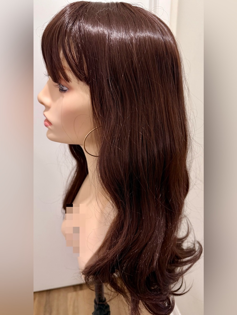 HAIR, 26” Wavy Center Part with Bangs with accessories, Brown
